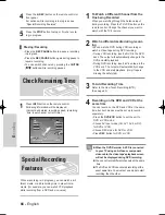 Preview for 165 page of Samsung VR330 - DVD - DVDr/ VCR Combo Manuel D'Instructions