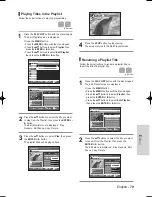 Preview for 178 page of Samsung VR330 - DVD - DVDr/ VCR Combo Manuel D'Instructions