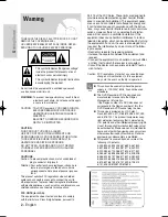 Preview for 2 page of Samsung VR330S Instruction Manual