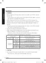 Preview for 12 page of Samsung VS20T7551P5 User Manual