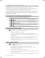 Preview for 2 page of Samsung W/V/S/C/R WF7602NA User Manual