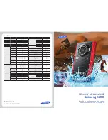 Samsung W200 Brochure & Specs предпросмотр