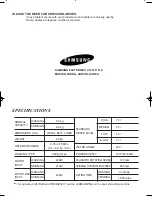 Preview for 12 page of Samsung WA10K2 User Manual