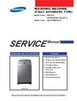 Samsung WA10VP Service Manual preview