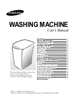 Samsung WA11R3 User Manual preview