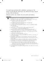 Preview for 5 page of Samsung WA12F7 User Manual