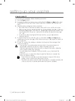 Предварительный просмотр 14 страницы Samsung WA13F7S4 User Manual