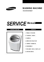 Preview for 1 page of Samsung WA1635D0DW/XAP Service Manual