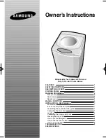 Preview for 1 page of Samsung WA200 Owner'S Instructions Manual