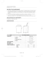 Предварительный просмотр 32 страницы Samsung WA40J3000AW User Manual