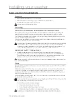 Предварительный просмотр 12 страницы Samsung WA456DRHDWR/AA User Manual