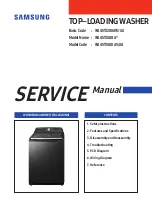 Preview for 1 page of Samsung WA45T3400A Service Manual