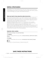 Preview for 4 page of Samsung WA4837700A Series User Manual