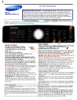 Preview for 1 page of Samsung WA484DSHASU/A1 Fast Track Troubleshooting