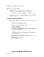 Preview for 6 page of Samsung WA50F9A6DSW/A2 User Manual