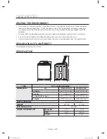 Предварительный просмотр 38 страницы Samsung WA50M7450A series User Manual