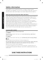 Предварительный просмотр 4 страницы Samsung WA51A5505AV User Manual