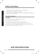 Предварительный просмотр 12 страницы Samsung WA51A5505AV User Manual