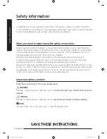 Preview for 4 page of Samsung WA52M8650A Series User Manual