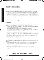 Предварительный просмотр 6 страницы Samsung WA52M8650AW User Manual