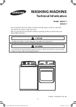 Preview for 1 page of Samsung WA5451 Series Technical Information