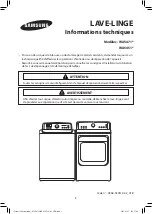 Preview for 21 page of Samsung WA5471 Series Technical Information