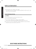 Preview for 12 page of Samsung WA54M8750 Series User Manual