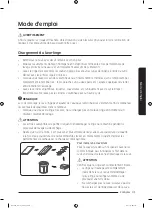 Preview for 107 page of Samsung WA54M8750 Series User Manual