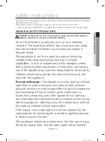 Preview for 3 page of Samsung WA60H4100H User Manual