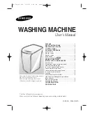 Preview for 1 page of Samsung WA70K2P User Manual