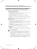 Preview for 8 page of Samsung WA75G9T User Manual