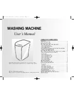 Samsung WA75K2 User Manual preview