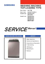 Preview for 1 page of Samsung WA7750M Service Manual