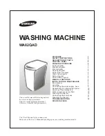 Preview for 1 page of Samsung WA82QAD User Manual