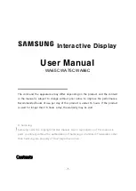 Samsung WA86C User Manual preview