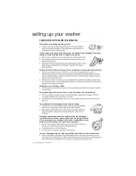 Preview for 12 page of Samsung WA88VPM User Manual