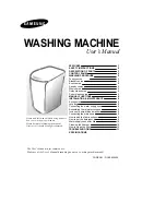 Samsung Washing machine User Manual preview