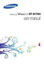 Предварительный просмотр 1 страницы Samsung Wave 578 User Manual