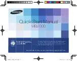 Samsung WB2000 Quick Start Manual предпросмотр