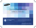 Samsung WB650 Quick Start Manual предпросмотр