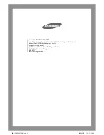 Предварительный просмотр 24 страницы Samsung WD-B1255 Series Owner'S Instructions Manual