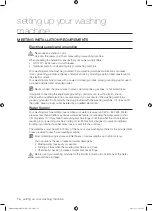 Preview for 14 page of Samsung WD0854W8N User Manual