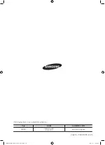 Preview for 44 page of Samsung WD0854W8N User Manual