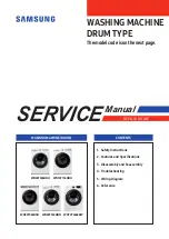 Preview for 1 page of Samsung WD10T534ABW Service Manual