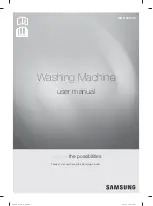 Samsung WD1162XVM User Manual preview