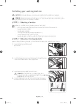 Preview for 16 page of Samsung WD12F9C9U4 series User Manual