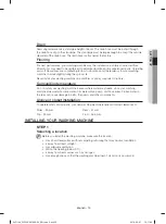 Preview for 15 page of Samsung WD146UVHJSM User Manual