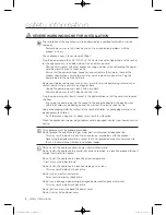 Preview for 6 page of Samsung WD1702EJA User Manual