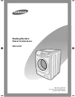 Preview for 1 page of Samsung WD6102CKC Owner'S Instructions Manual