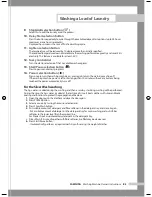 Preview for 13 page of Samsung WD6102CKC Owner'S Instructions Manual